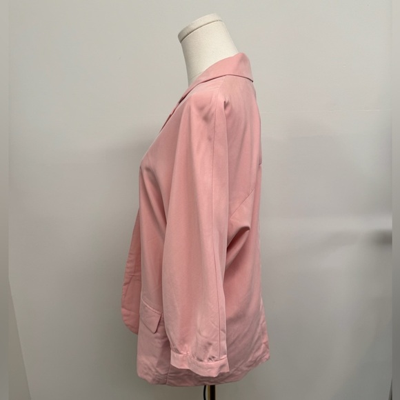 Chico’s Blush Pink Stretch Blazer Jacket – Size 2 (L/12) – Feminine & Polished - Picture 3 of 10